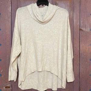 American eagle Cowl neck oatmeal sweater